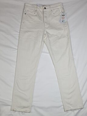 Guess Women's Slim Straight Jeans in Off-White 25 X 29